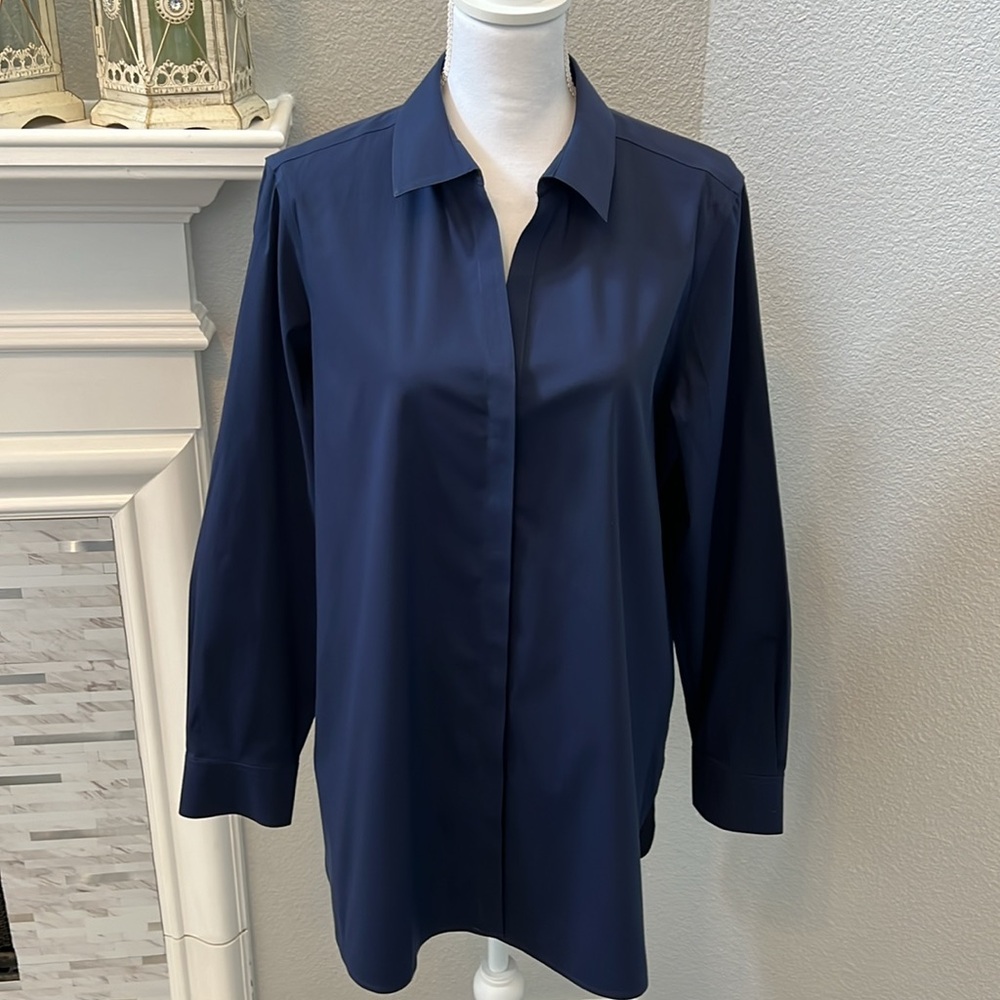 Foxcroft Essential Stretch Non-Iron Shirt - Picture 6 of 14